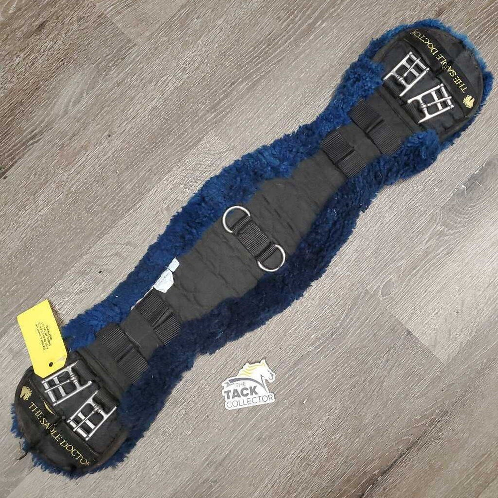 Quilt & Fleece Dressage Girth, 2x D Rings *fair, clean, stains, discolored, holey, slices, tears