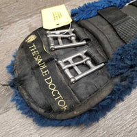 Quilt & Fleece Dressage Girth, 2x D Rings *fair, clean, stains, discolored, holey, slices, tears