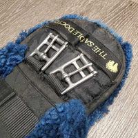 Quilt & Fleece Dressage Girth, 2x D Rings *fair, clean, stains, discolored, holey, slices, tears