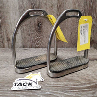 Fine Hvy Stirrup Irons, grips *gc, scratches, scuffs, stains, dirty