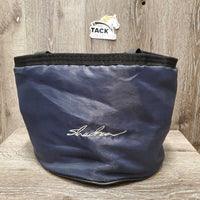 Round Padded Grooming Bag *gc/fair, clean, v.peeled inside, threads

