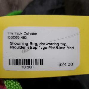 Grooming Bag, drawstring top, shoulder strap *vgc