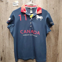 SS Polo Shirt, 1/3 Button Up "Canada" *xc/like new
