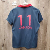 SS Polo Shirt, 1/3 Button Up "Canada" *xc/like new
