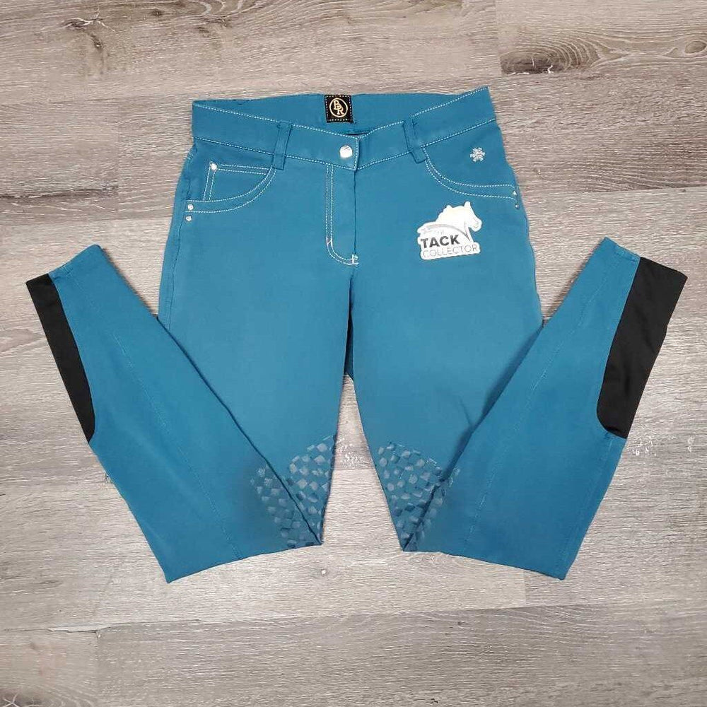 Euro Seat Breeches *gc, faded, stains, seam puckers, peeled stickies, discolored/stained seams, seat & legs, undoen seam, s