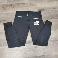 Euro Seat Sticky Breeches *fair, faded, v.stretched & puckered seat & seams
