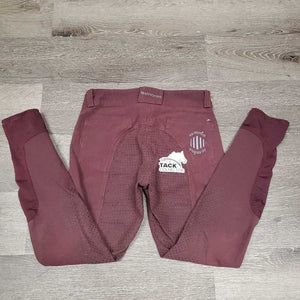 Full Seat Sticky Breeches *gc, faded, seam puckers, shrunk?, mnr undone stitching, seat stretches/puckers