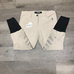 Euro Seat Breeches *fair, pulled seams, v.pilly inside, stains, dingy, rubs, pills, discolored seat/legs, peeled legs
