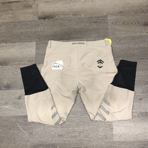 Euro Seat Breeches *fair, pulled seams, v.pilly inside, stains, dingy, rubs, pills, discolored seat/legs, peeled legs