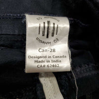 Euro Seat Breeches *gc, faded, puckers, loose threads, seam puckers, discolored seat & legs, stretched & puckered
