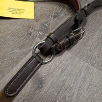 Rsd/Padded Leather & Elastic Breastplate, Running Martingale Attach *vgc, clean, edge scrapes, rubs & creases
