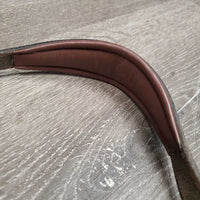 Rsd/Padded Leather & Elastic Breastplate, Running Martingale Attach *vgc, clean, edge scrapes, rubs & creases
