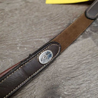 Rsd/Padded Leather & Elastic Breastplate, Running Martingale Attach *vgc, clean, edge scrapes, rubs & creases