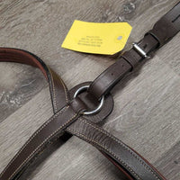 Rsd/Padded Leather & Elastic Breastplate, Running Martingale Attach *vgc, clean, edge scrapes, rubs & creases
