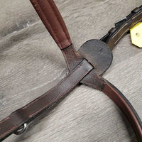 Rsd/Padded Leather & Elastic Breastplate, Running Martingale Attach *vgc, clean, edge scrapes, rubs & creases
