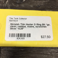 Thin Hunter D Ring Bit *gc, clean, residue, stains, scratches
