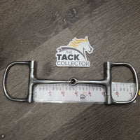 Thin Small D Ring Snaffle Bit *gc, clean, scratches, stains
