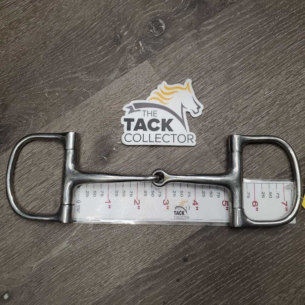 Thin Small D Ring Snaffle Bit *gc, clean, scratches, stains