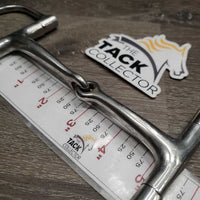 Thin Small D Ring Snaffle Bit *gc, clean, scratches, stains
