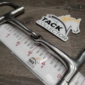 Thin Small D Ring Snaffle Bit *gc, clean, scratches, stains