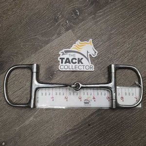 Thin Small D Ring Snaffle Bit *gc, clean, scratches, stains