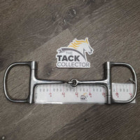 Thin Small D Ring Snaffle Bit *gc, clean, scratches, stains
