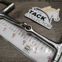 Thin Small D Ring Snaffle Bit *gc, clean, scratches, stains