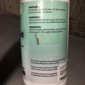 Equine HerbaCoat Spray Bottle *vgc, dented, 2/3rd full