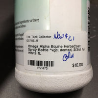 Equine HerbaCoat Spray Bottle *vgc, dented, 2/3rd full
