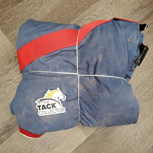 Cotton Sheet, "Maple Ridge Equestrian" 2 legs *gc, older, faded, discolour, hair, repairs, frays