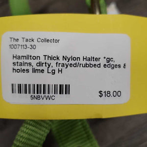 Thick Nylon Halter *gc, stains, dirty, frayed/rubbed edges & holes