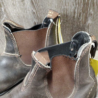 Pull On Paddock Boots *vgc, dusty, stains, mnr gouge, scuffs & rubs, stretched elastic
