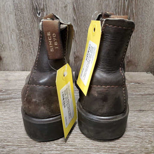 Pull On Paddock Boots *vgc, dusty, stains, mnr gouge, scuffs & rubs, stretched elastic