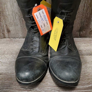 Field Boots, zips *gc/fair, faded, holey edges, dirty, oxidized, scrapes,s cuffs