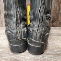 Field Boots, zips *gc/fair, faded, holey edges, dirty, oxidized, scrapes,s cuffs
