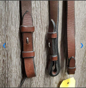 Rsd Padded Figure 8 Bridle, Braided Reins, 2x Charms *gc, clean & dirty, rubs, dry, discolored, mnr scrapes