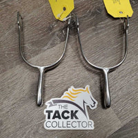 Pr Round End Dressage Spurs *vgc, clean, scratches, mnr gunk?residue
