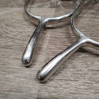 Pr Round End Dressage Spurs *vgc, clean, scratches, mnr gunk?residue
