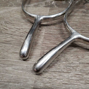 Pr Round End Dressage Spurs *vgc, clean, scratches, mnr gunk?residue