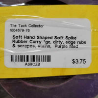 Soft Hand Shaped Soft Spike Rubber Curry *gc, dirty, edge rubs & scrapes, stains
