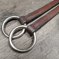 Flat Thick Leather Running Martingale Attachment, Buckle *gc, clean, film/dirty edge, discolored, mnr stains
