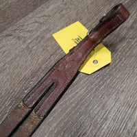 Flat Thick Leather Running Martingale Attachment, Buckle *gc, clean, film/dirty edge, discolored, mnr stains
