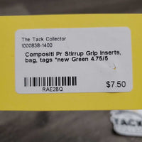 Pr Stirrup Grip Inserts, bag, tags *new
