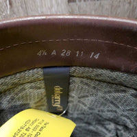 Tall Country Boots *gc/fair, clean & thick dirt, v.scuffed & faded, cracks, unstitched seams, slice
