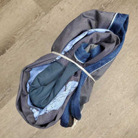 Nylon Sheet, 2 legs *gc, clean, faded, snags, repairs, mnr hair, torn piping
