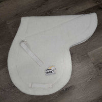 Fleece Fitted Hunter Saddle Pad *vgc, mnr hair, dirt, clumpy, stains
