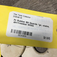 Pr Rubber Bit Guards *gc, stains, dirt?residue
