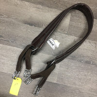 Leather Girth, Self-Adjusting *gc, v.creased, clean, older, rubs, frays
