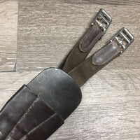 Leather Girth, Self-Adjusting *gc, v.creased, clean, older, rubs, frays
