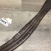 Leather Girth, Self-Adjusting *gc, v.creased, clean, older, rubs, frays
